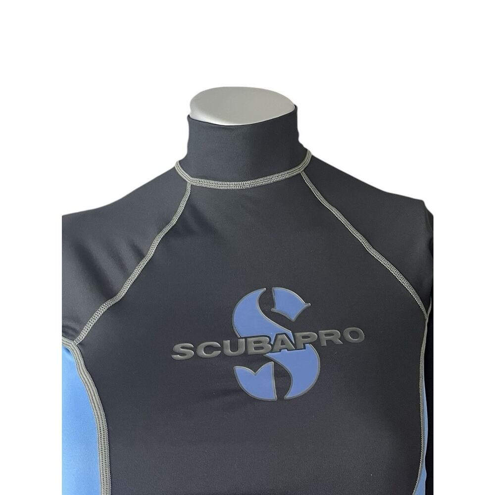ScubaPro T-Flex Long Sleeve Rashguard Women Blue Black Medium Long Sleeve - Picture 6 of 6